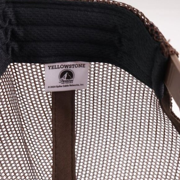 Yellowstone TV Show Hat Protect the Family Denim Mesh Trucker - Picture 8 of 8